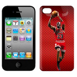 hotsale NBA Chicago Bulls #23 Michael Jordan IPhone 4/4S Case-2 Red