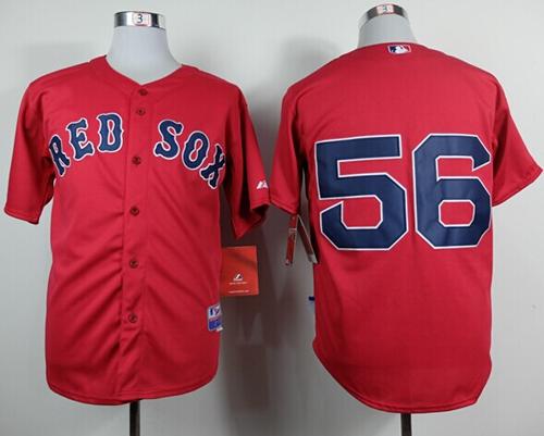 Red Sox #56 Joe Kelly Red Cool Base Stitched Baseball Jersey