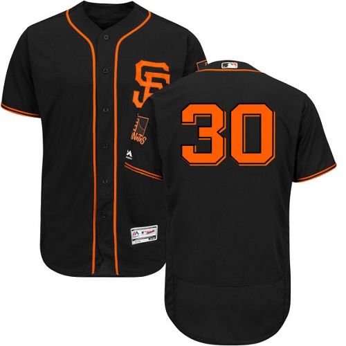 Giants #30 Orlando Cepeda Black Flexbase Authentic Collection Alternate Stitched Baseball Jersey
