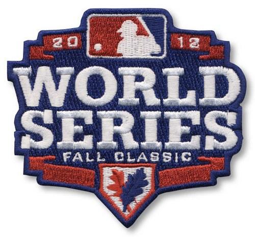 Stitched 2012 Baseball World Series Logo Jersey Sleeve Patch Fall Classic Detroit Tigers vs San Francisco Giants