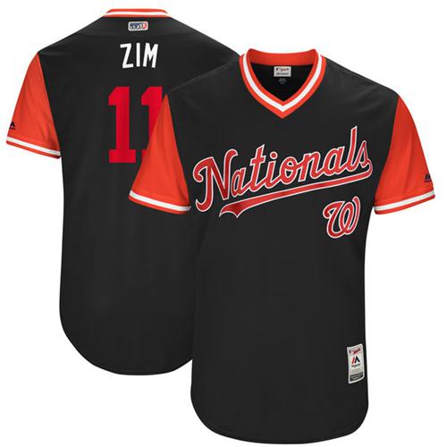 Nationals #11 Ryan Zimmerman Navy "Zim" Players Weekend Authentic Stitched Baseball Jersey
