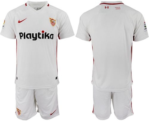 Sevilla Blank Home Soccer Club Jersey