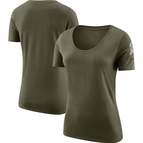 Women's Nike Tampa Bay Buccaneers Logo NFL T-Shirt Light Dark Grey