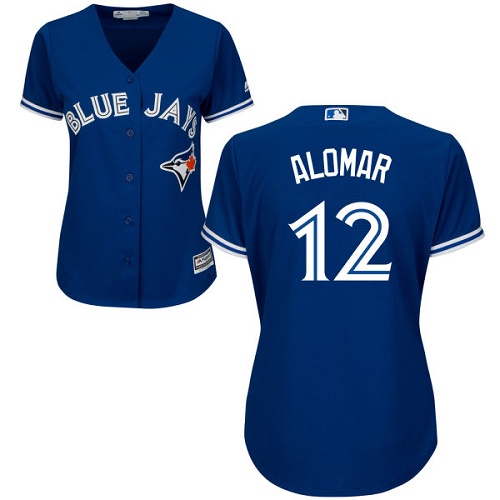 Blue Jays #12 Roberto Alomar Blue Alternate Women's Stitched Baseball Jersey