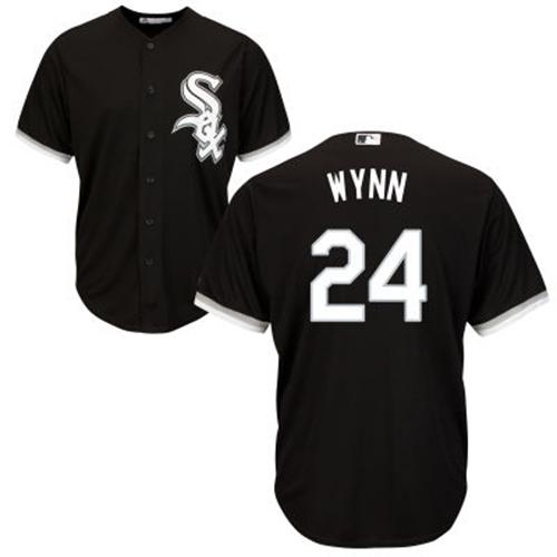 White Sox #24 Early Wynn Black Alternate Cool Base Stitched Youth Baseball Jersey